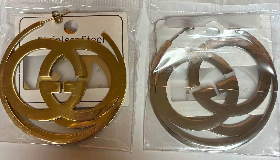 Gold and Silver Earrings